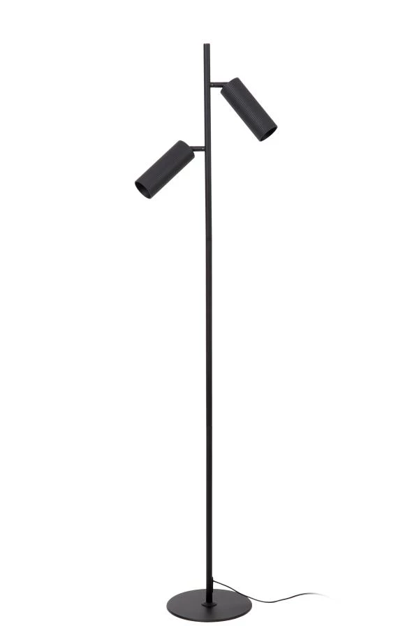 Lucide CLUBS - Floor lamp - 2xGU10 - Black - turned off